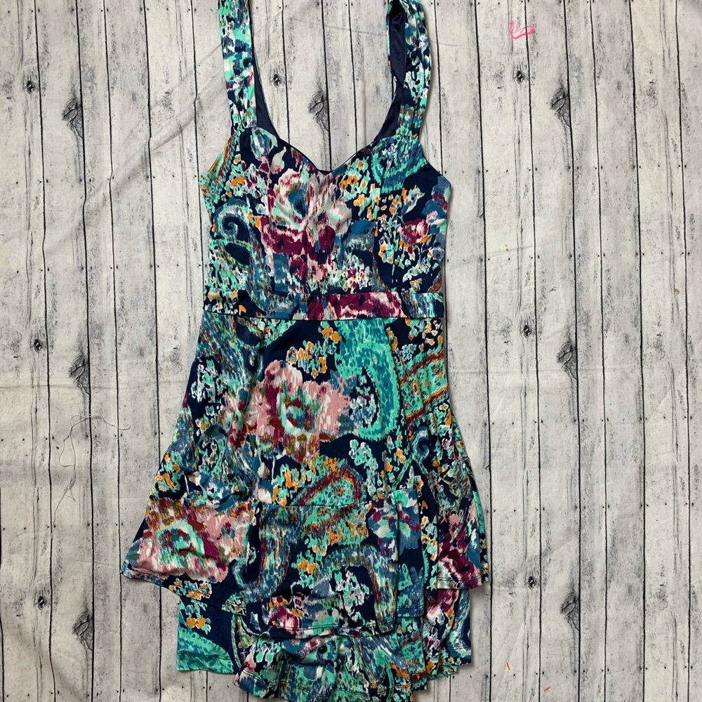 4/$50 Free People Paisley in Tiers Dress - Picture 1 of 3